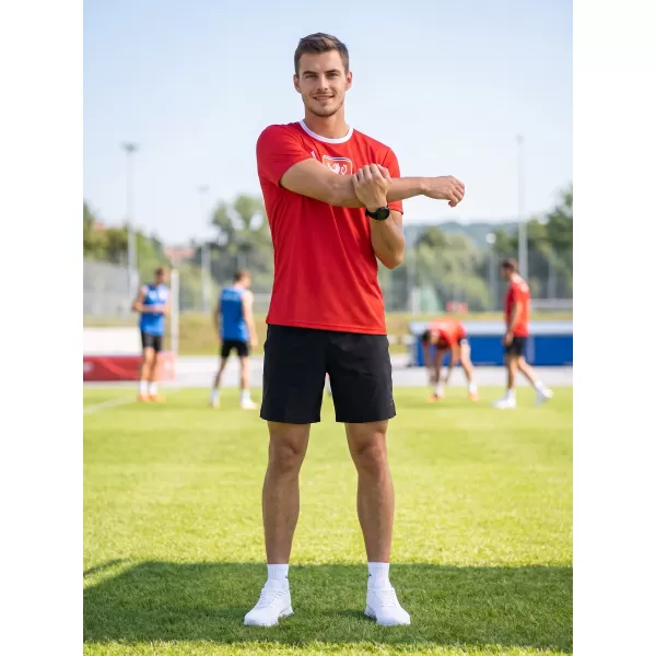  Funktionelles Premium-T-Shirt für Herren ALTISPORT VOJ/ALM040TR01 ROT 