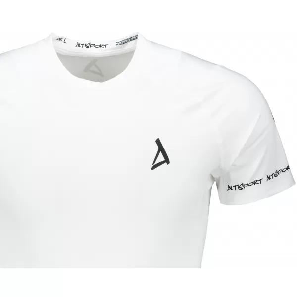  Hochwertiges Funktions-Kompressions-T-Shirt mit kurzen Ärmeln für Herren ALTISPORT VOJ/ALM000TR04 WEIß 