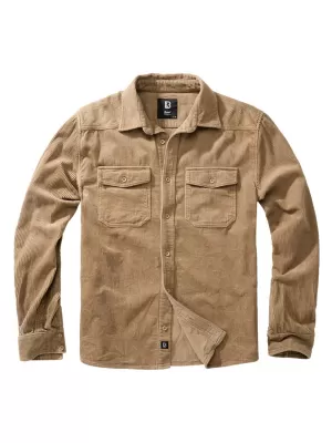 Hemd BRANDIT CORDUROY CLASSIC BD4035 KAMEL