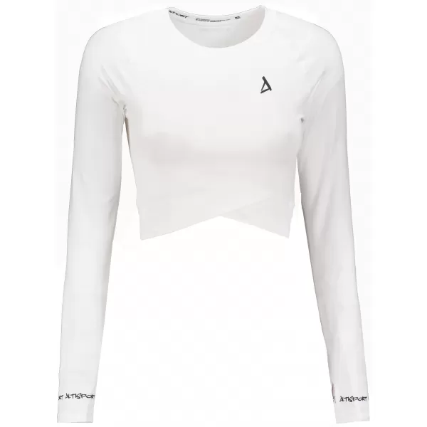 Hochwertiges Funktions-Crop-Top mit langen Ärmeln für Damen ALTISPORT VOJ/ALW000TR04 WEIß 
