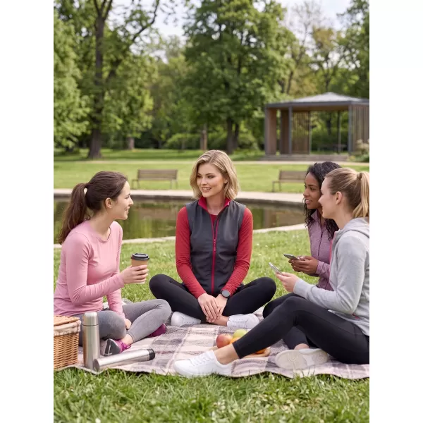  Softshellweste für Damen ALTISPORT NoPrint NP/ALW7211NJ EISENGRAU/ROT 