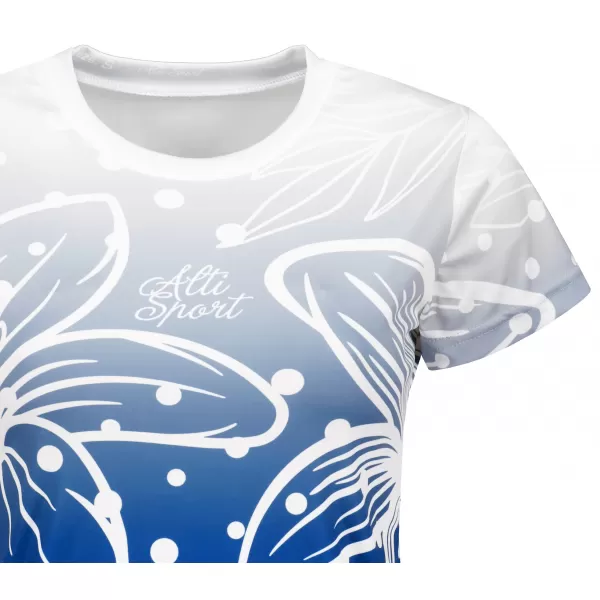  Hochwertiges Funktions-T-Shirt für Damen ALTISPORT VOJ/ALW045TR01 MARINEBLAU/WEIß 