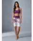 Hochwertige Damen-Funktionsleggings oberhalb des Knies ALTISPORT VOJ/ALW045LEG02 LILA/WEIß