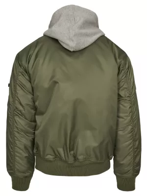 Jacke BRANDIT HOODED MA BD3150 OLIVEN/GRAU