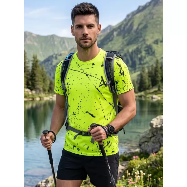  Funktionelles Premium-T-Shirt für Herren ALTISPORT VOJ/ALM034TR01 NEON GELB 
