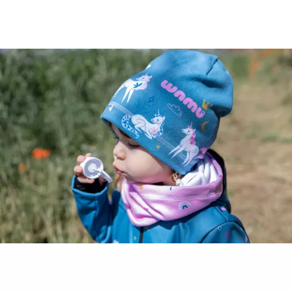  Fleece-Halstuch für Kinder WAMU JEDNOROŽCI ROSA 
