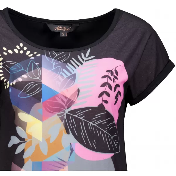  Damen-T-Shirt ALTISPORT DIANITA SCHWARZ 