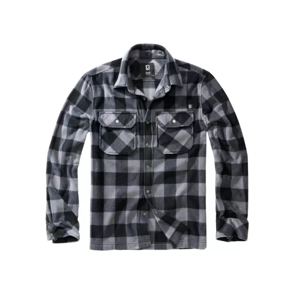  Hemd BRANDIT BD9720 SCHWARZ/GRAU 