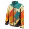 Fleece-Sweatshirt für Kinder WAMU MOUNTAIN BIKE GRÜN