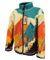 Fleece-Sweatshirt für Kinder WAMU MOUNTAIN BIKE GRÜN