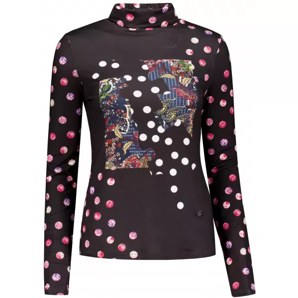  Rollkragenpullover für Damen KIXMI TINA SCHWARZ 