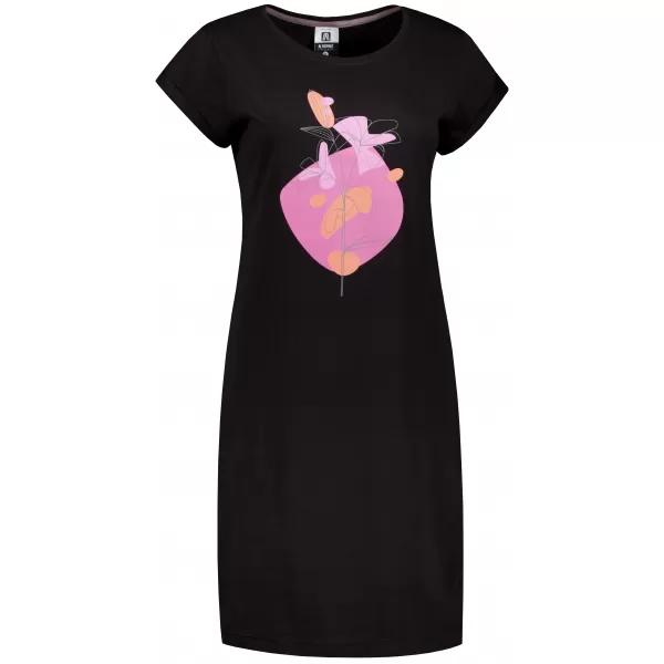  Frauen erweitert t -Shirt/Kleid ALTISPORT ALW187178 SCHWARZ -PINK 