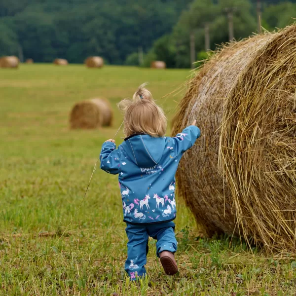  Baby Softshell Jacke WAMU JEDNOROŽCI BLAU 