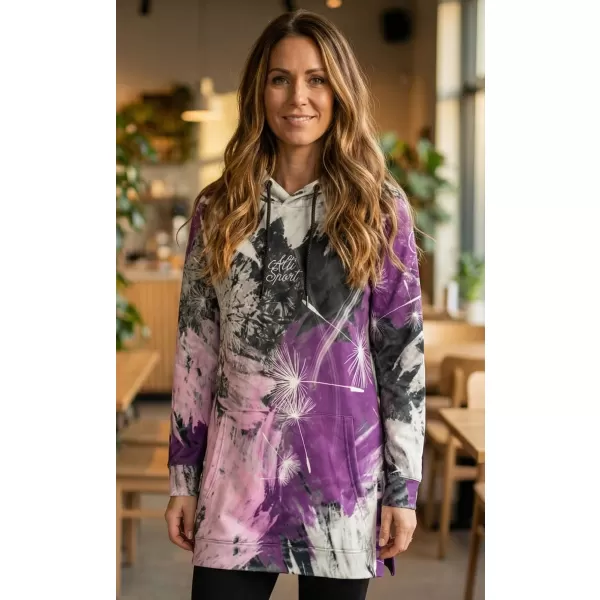  Funktionelles erweitertes Damen-Sweatshirt Premium ALTISPORT VOJ/ALW016MI03 LILA 