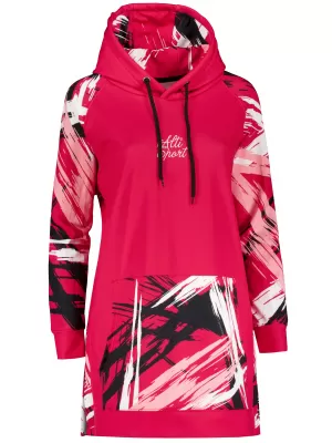 Funktionelles erweitertes Damen-Sweatshirt Premium ALTISPORT VOJ/ALW039MI03 VIVA MAGENTA