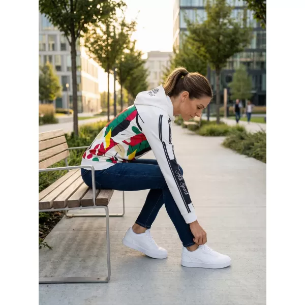  Funktionaler Sweatshirt -Prämie von Frauen ALTISPORT VOJ/ALW042MI01 WEIß 