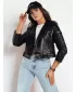 Lederjacke DSTREET NEGRA ty4163 SCHWARZ