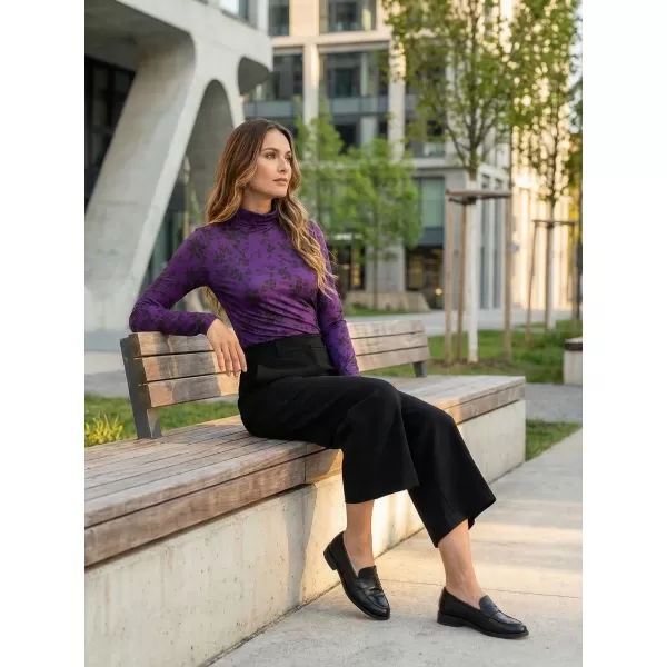  Rollkragenpullover für Damen ALTISPORT DAELIA LILA 