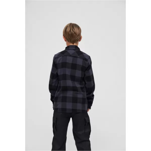  Hemd BRANDIT BD6016 SCHWARZ/GRAU 