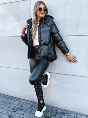 Damenjacke DSTREET COLLAR SCHWARZ