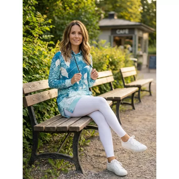  Funktionelles erweitertes Damen-Sweatshirt Premium ALTISPORT VOJ/ALW020MI03 BLAU 