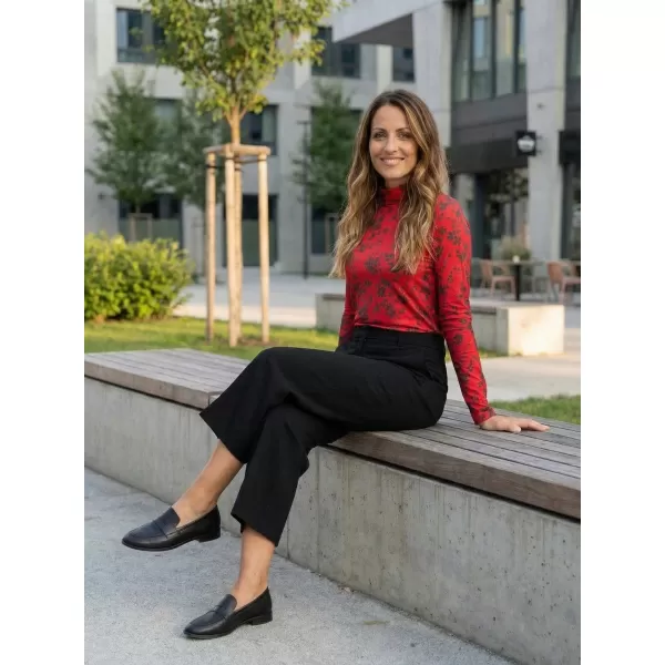  Rollkragenpullover für Damen ALTISPORT DAELIA ROT 