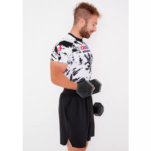  Herren Funktions-Kompressionsshirt mit kurzen Ärmeln Premium ALTISPORT VOJ/ALM036TR04 ABSTRAKTION 