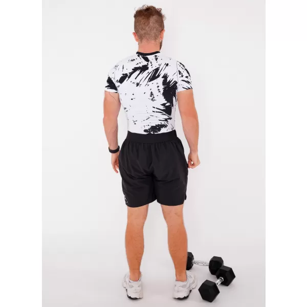  Herren Funktions-Kompressionsshirt mit kurzen Ärmeln Premium ALTISPORT VOJ/ALM036TR04 ABSTRAKTION 