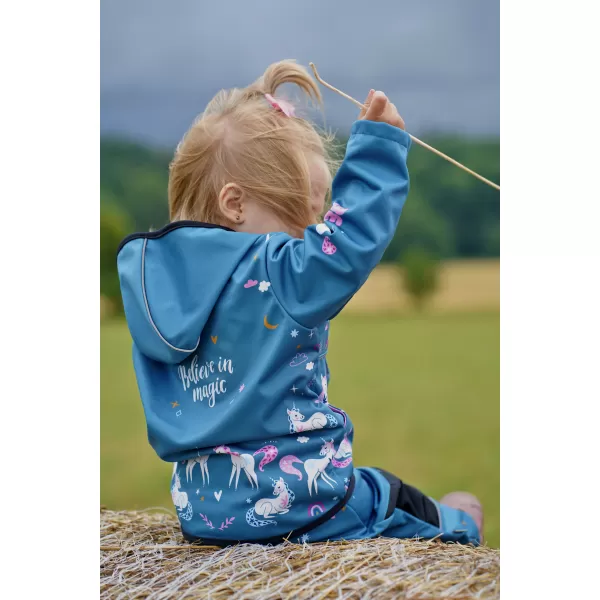  Baby Softshell Jacke WAMU JEDNOROŽCI BLAU 