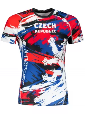 Herren Funktions-Kompressionsshirt mit kurzen Ärmeln Premium ALTISPORT VOJ/ALM036TR04 TSCHECHISCH