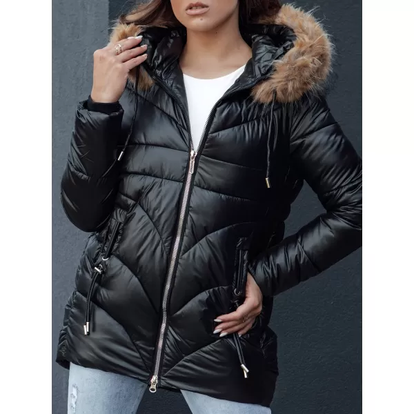  Damenjacke DSTREET WINTERCHIC SCHWARZ 