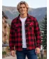 Hemd BRANDIT BD9720 ROT/SCHWARZ