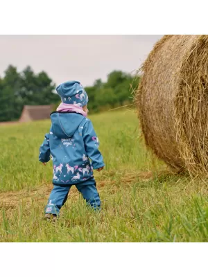 Baby Softshell Jacke WAMU JEDNOROŽCI BLAU