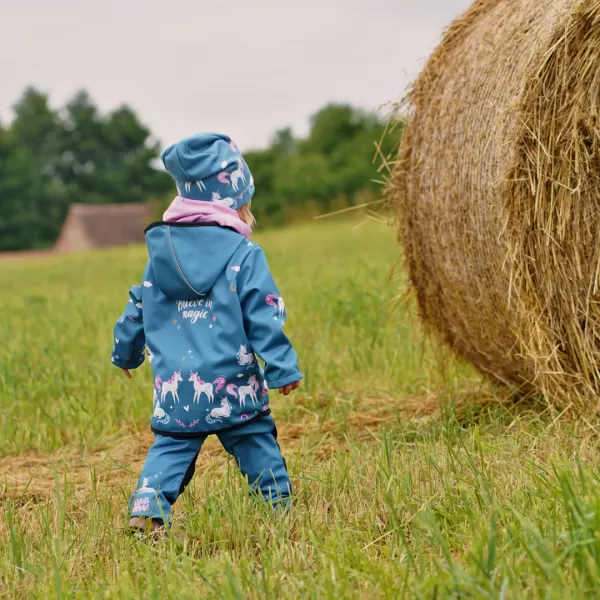  Baby Softshell Jacke WAMU JEDNOROŽCI BLAU 