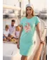 Frauen erweitert t -Shirt/Kleid ALTISPORT ALW187178 MINZE