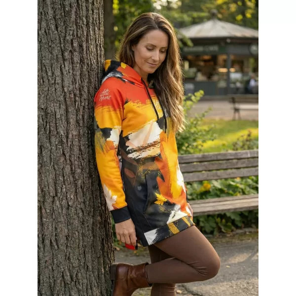  Funktionelles erweitertes Damen-Sweatshirt Premium ALTISPORT VOJ/ALW019MI03 ORANGE 