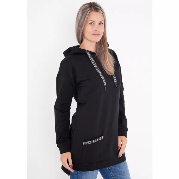  Damen-Sweatshirt ALTISPORT DAVINIA SCHWARZ 