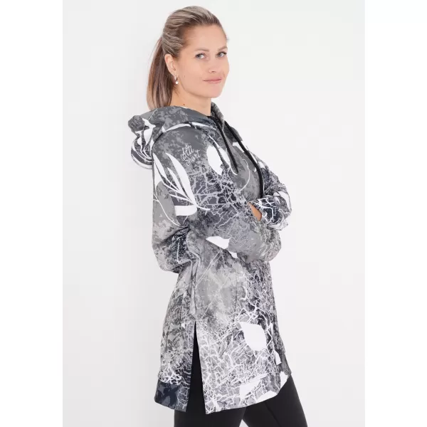  Funktionelles erweitertes Damen-Sweatshirt Premium ALTISPORT VOJ/ALW020MI03 SCHWARZ UND WEIß 