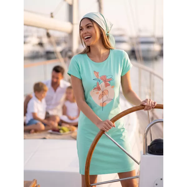  Frauen erweitert t -Shirt/Kleid ALTISPORT ALW187178 MINZE 