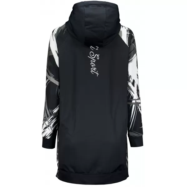  Funktionelles erweitertes Damen-Sweatshirt Premium ALTISPORT VOJ/ALW039MI03 SCHWARZ/WEIß 