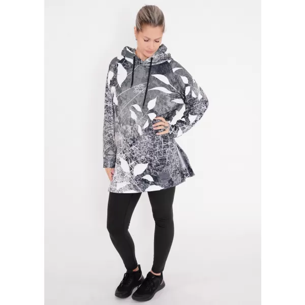  Funktionelles erweitertes Damen-Sweatshirt Premium ALTISPORT VOJ/ALW020MI03 SCHWARZ UND WEIß 