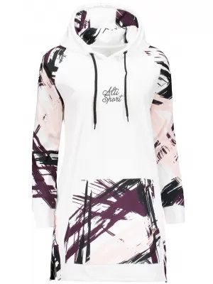 Funktionelles erweitertes Damen-Sweatshirt Premium ALTISPORT VOJ/ALW039MI03 WEIß