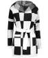 Damenpullover ALTISPORT DEHLIA SCHWARZ-WEISS