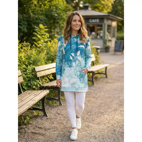  Funktionelles erweitertes Damen-Sweatshirt Premium ALTISPORT VOJ/ALW020MI03 BLAU 