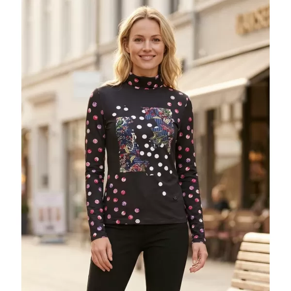  Rollkragenpullover für Damen KIXMI TINA SCHWARZ 