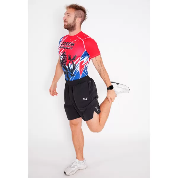  Herren Funktions-Kompressionsshirt mit kurzen Ärmeln Premium ALTISPORT VOJ/ALM036TR04 LÖWE 