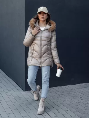 Damenjacke DSTREET WINTERCHIC KARAMELL