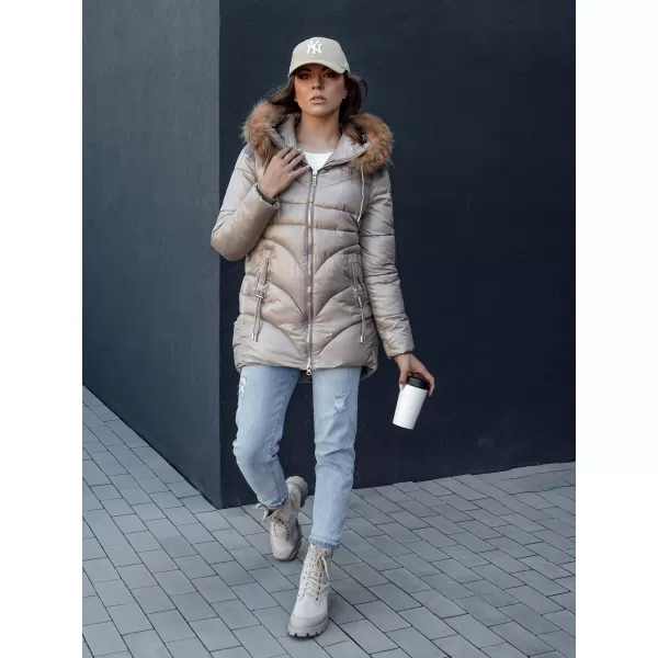  Damenjacke DSTREET WINTERCHIC KARAMELL 