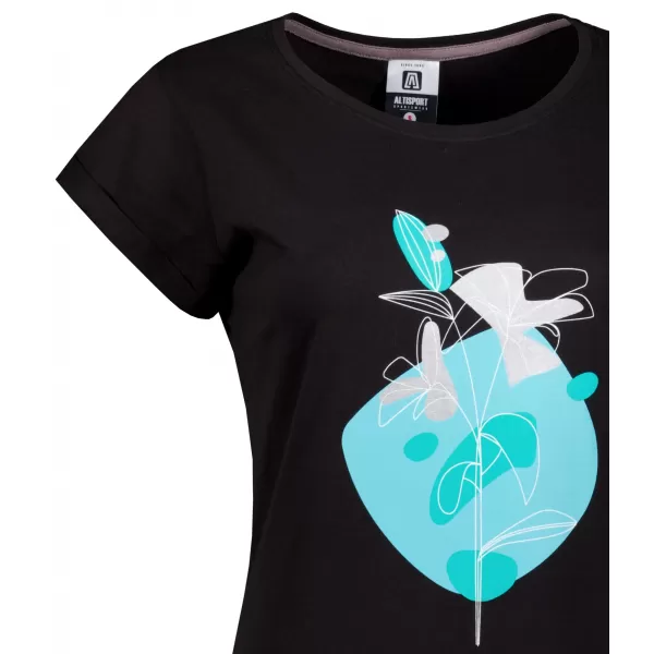  Frauen erweitert t -Shirt/Kleid ALTISPORT ALW187178 SCHWARZ -BLUE 