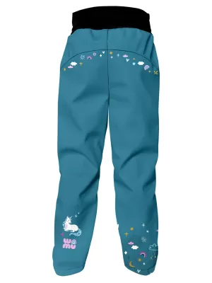 Baby Softshell Hosen WAMU JEDNOROŽCI BLAU